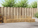 Outdoor Sofa Set 5 pcs White 257 x 122.5 x 73 cm 3391679