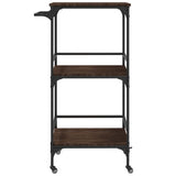 Kitchen Trolley Brown Oak 60.5x50x105 cm Engineered Wood 842340