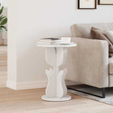 Coffee Table White 39.5 x 39.5 x 53.5 cm Solid pine wood 873557