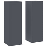 Plant Stand 2 pcs Anthracite 24 x 24 x 75 cm Steel 865822