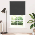 ZNTS Roller Blind Blackout Black 130x230 cm Fabric Width 126.6 cm Polyester 4010952