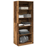 Wardrobe Old Wood 80x50x200 cm Engineered Wood 3307727