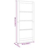 Interior Door ORKDAL White 93 x 202 cm Plywood 4102676