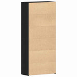 Shoe Cabinet with Door Black 80 x 35.5 x 180 cm Engineered wood 3333845