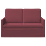2 Seater Sofa Wine Red 130 x 81 x 82 cm Fabric 42041043