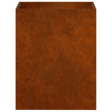 Garden Planter 2 pcs Rusty 40 x 30 x 40 cm Weathering Steel 8005483