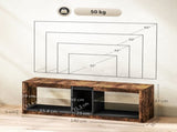 TV Stand Cabinet with LED Lights and Remote Control for TVs up to 65", Entertainment Centre with T3398P377891