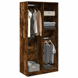 Wardrobe Smoked Oak 100x50x200 cm Engineered Wood 3307769