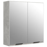 ZNTS 3 Piece Bathroom Cabinet Set Concrete Grey Engineered Wood 3115871