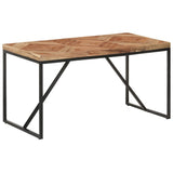 Dining Table 140x70x76 cm Solid Acacia and Mango Wood 323548