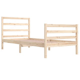 Bed Frame without Mattress Solid Wood Pine 90x200 cm 3104991