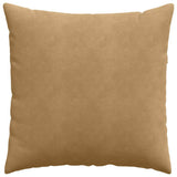 Sofa Pillows 2 pcs Brown 80 x 80 cm Corduroy Fabric 42014065