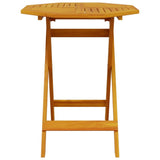 Folding Bistro Set Folding 3 pcs Brown Solid Acacia Wood 3375698
