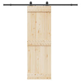 Sliding Door Hardware Kit 213 cm Steel Black 4009719