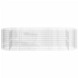 Gabion Raised Bed Galvanised Iron 400x100x100 cm 152047