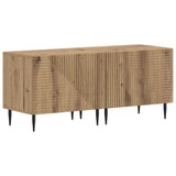 3 Piece LED TV Cabinet Artisan Oak Engineered Wood 3416690