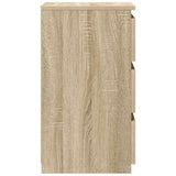Bed Cabinets 2 pcs Sonoma Oak 40x35x62.5 cm Engineered Wood 806218