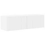 TV Wall Cabinet 2 pcs White Engineered Wood 892230
