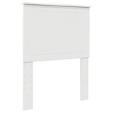Headboard with Headboard Gloss White 75 cm Engineered wood 887829