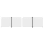 4-Panel Room Divider White 698x180 cm Fabric 350282