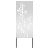 Garden Privacy Screen Silver 50 x 140 cm Galvanised steel 876299