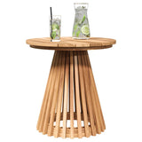 Side Table Brown 50 x 50 x 49.5 cm Solid Teak Wood 42006348