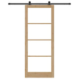 Sliding Door ORKDAL Natural and Black 93 x 232 cm 3332039