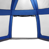 ZNTS Pool Tent with Removable Fly & Mesh Walls Azure Blue 612x612 cm 4100637