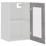 Hanging Glass Cabinet Lyon Grey Sonoma 40x31x60 cm Engineered Wood 826346