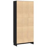 Book Cabinet Black oak 82.5 x 30.5 x 185 cm Engineered Wood 3329277