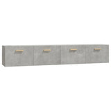 Wall Cabinets 2 pcs Concrete Grey 100x36.5x35 cm Engineered Wood 3115663