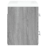 Sink Cabinet with Built-in Basin Grey Sonoma Engineered Wood 3120180