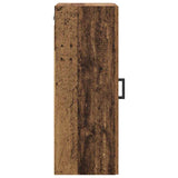 Wall Mounted Cabinet Old Wood 34.5 x 34 x 90 cm Engineered Wood 882436
