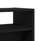 Console Table Black Oak 105 x 30 x 80 cm Engineered Wood 862660