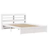 Bed Frame with Headboard without Mattress White 120x200 cm 3306735