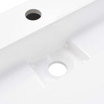 Wash Basin 80x46x11 cm Mineral Cast/Marble Cast White 144065
