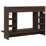 Wall-Mounted Desk Brown Oak 105x48x75 cm Engineered Wood 847974