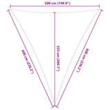 Sun Shade Sail Orange and Brown 5 x 6 x 6 m 42031152