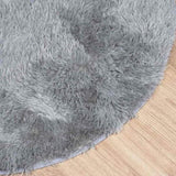 Shaggy Rug High Pile NAVARRA Light Grey 240x240 cm Polyester 4102930