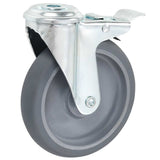 12 pcs Bolt Hole Swivel Casters 125 mm 277877