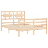 Bed Frame without Mattress 120x200 cm Solid Wood 3194436