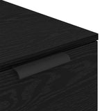 Office Cabinet Black Oak 33 x 50 x 75 cm Engineered Wood 862103
