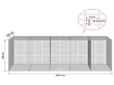 Gabion with 3.5 mm Wire and 5x2.5 cm Mesh 250x100x100 cm 3461951
