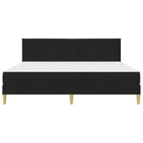 Bed Frame with Mattress Black 180 x 200 cm Fabric 3415255