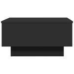 ZNTS Coffee Table Black 60x45x31 cm Engineered Wood 848081