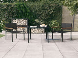 Garden Dining Set Black 3099419