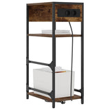 Bedside Cabinet Smoked Oak 40 x 27 x 76 cm Engineered Wood 859572
