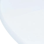 5 Piece Dining Set Solid Rubber Wood White 276869