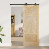 Sliding Door Manual ORKDAL Natural and black 83 x 211 cm 3333450