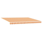 Retractable Awning Manual Yellow and orange 450 x 300 cm Fabric 3330904